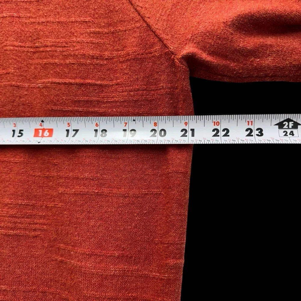 J. Crew‎ Burnt Orange Rust Crewneck 100% Cotton Pullover Sweater Men Size L #229